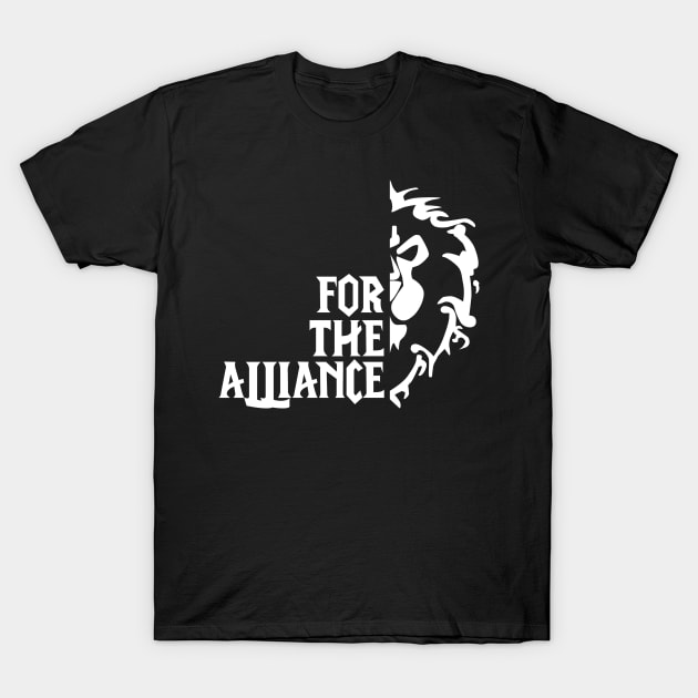 For The Alliance! (white) T-Shirt by zxmasteras